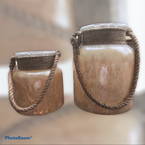 VTG Portofino Marlys Glass Candle Holder/Lanterns - Picture 1 of 1